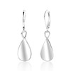 ALEXCRAFT Sterling Silver Teardrop Earrings for Women Silver Leverback Drop