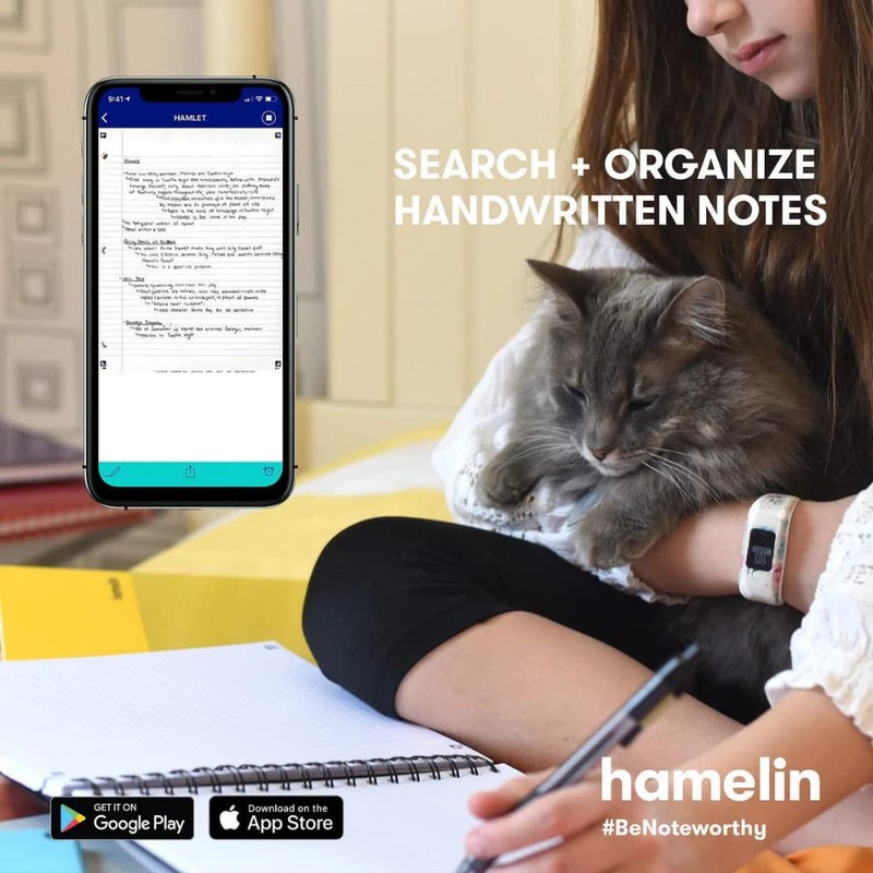 1 Subject Spiral Notebook College Ruled 8"x10" MIDNIGHT Black