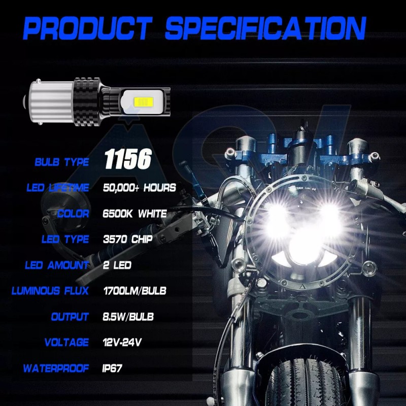 AQJ LED Tail Light Bulb for Honda Rancher 350 400