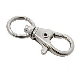 PARACORD PLANET Half Inch 360 Degree Spring Loaded Swivel Trigger Snap Hook with Nickel Finish (10 Pack)