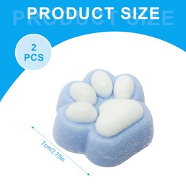 NHQZ Pack of 4 Cat Paws Squishy, Taba Squishy, Squishy Paw with Pompom, Cute Soft Cat Paws Squeeze Toys, Stress Relief Fidget Toys for Children and Adults