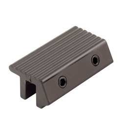 Prime-Line S 4035 Tamperproof Sliding Door Channel Lock, 2 In., Extruded Aluminum, Black (Single Pack)