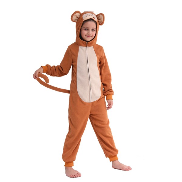 Sincere Party Fleece Monkey Onesie Monkey All in One Halloween