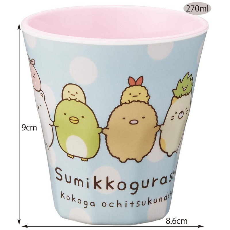 Skater MTB2 Melamine Tumbler, Sumikko Gurashi, 9.1 fl oz (270