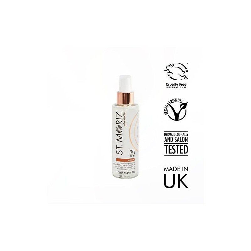 St Moriz Advanced Instant Tanning Face Mist with Aloe Vera
