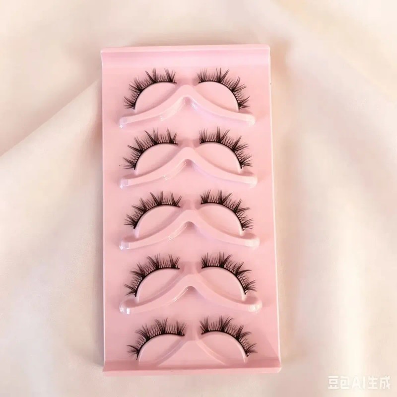 Set 5 Pares De Pestañas Postizas Naturales Reutilizables 5pc4zhu