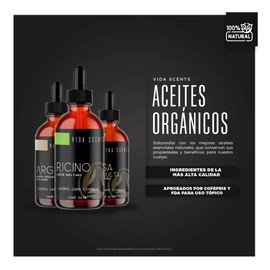 Aceite De Ricino 100 Puro, Natural 50 Ml. Vida Scents