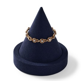 Papten Solid Wood Bracelet Holder Bangle Bracelet Watch Holder Bracelet Jewelry Display Stand Bracelet Display Stand for Vendors Exhibit/Trade Shows/Retail Stores (03-Blue)