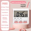24 Hour Digital Timer Magnetic Kitchen Timer with Clip Large