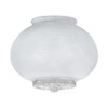 B&P Lamp® 5 Inch Hall White Glass Shade with Clear