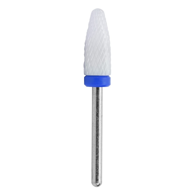 AUNMAS Ceramic Nail Drill Bit Corn Head Shape, Acrylic Nail