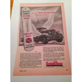 Sealed Power 1948 SEALED POWER PISTON RINGS  As/ Copy Garage Man Cave Awesome Graphics