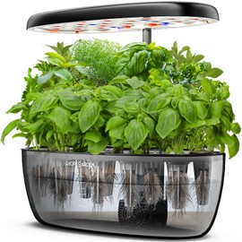 Ahopegarden Indoor Garden Hydroponics Growing System: 12 Pods Plant Germination Kit Garden Kit Growth Lamp Countertop with LED Grow Light Hydrophonic Planter Grower Harvest Vegetable Lettuce