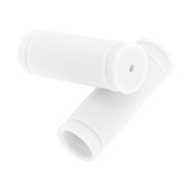 BULLSPANN 2PCS Bicycle Grips 85mm Ergonomic Design Rubber Kids Bicycle Grips with Safety Impact Protection for Tricycle Kids Balance Bike White