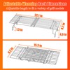 Hisencn Universal Grill Rack for Gas/Wood Pellet/Griddle/Smoker Grill, Adjustable Warming