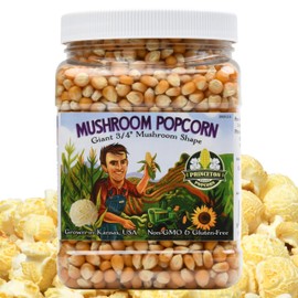 Princeton Popcorn Signature Easy Pop™ Mushroom Popcorn Kernels – New 2026 Ultra-Premium Variety, Pops Large & Round, Easy-Popping with Fewer Hulls, Non-GMO, No Glyphosate, Farmer-Direct, Made in USA (32 oz)