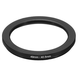 PATIKIL 49mm-40.5mm Metal Step Down Ring, Camera Lens Filter Adapter Ring Aluminum Filter Adapter Ring for Camera Lenses Hood, Black