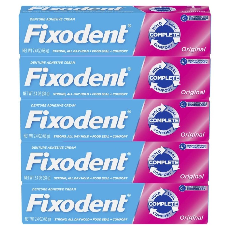Fixodent Original Secure Denture Adhesive Cream for Full and Partial