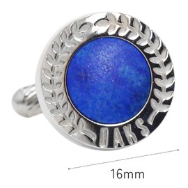DAKS Ducks Round Lapis Lazuli Stone Cufflinks Cufflinks Cufflinks dc10121