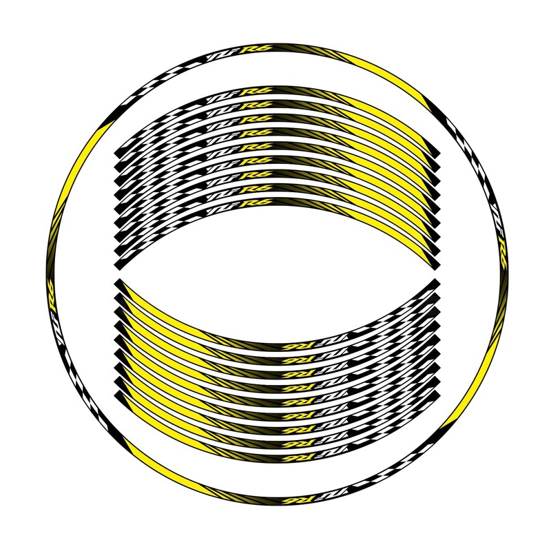 Awonderful - Kit de rayas reflectantes para motocicleta, pegatinas de