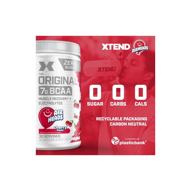 XTEND Original BCAA Powder Airheads Cherry Candy Flavor - 30