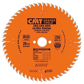 CMT – 292.165.56H – Circular Saw 165 x 2.2/1.6 x 20 Z = 56 15 Degrees ATB