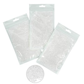 qiipii 16000PCS 3mm 4mm 5mm Transparent Resin Rhinestones for Crafting Clear Flatback Jelly Rhinestones Bulk SS10 SS16 SS20 Non-Hotfix Stones Diamonds Gems for Nails Mugs Tumblers Bottles DIY Crafts