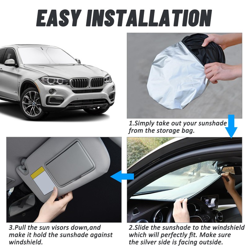 D-Lumina Windscreen Sun Shade for B.MW X6 2016 Accessories, Sun