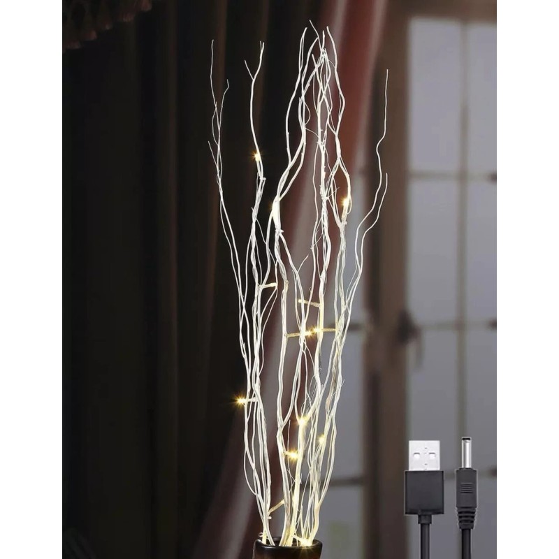LIGHTSHARE 36Inch 16LED Natural Willow Twig Lighted Branch for Decoration