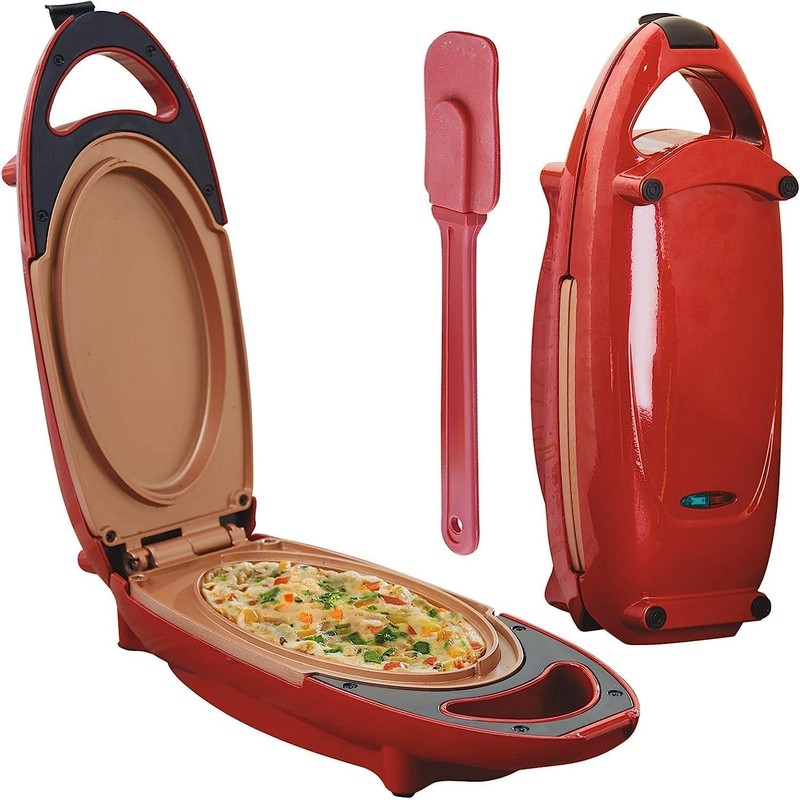 Candora Red Copper 5 Minute Chef Electric Frying Pan Smokeless