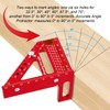 Premium Versatile Multi-Angle Carpenter Square Measuring Ruler for Woodworking, Engineering,
