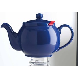 London Teapot Company-Chatsford 4-Cup Teapot with One Red Filter, Blue