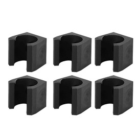 Demeras Pool Cue Clip Plastic Snooker Cue Tracking Clip Holder Cue Snooker Cue Clip Holder for Pool Cue Racks Set of 6