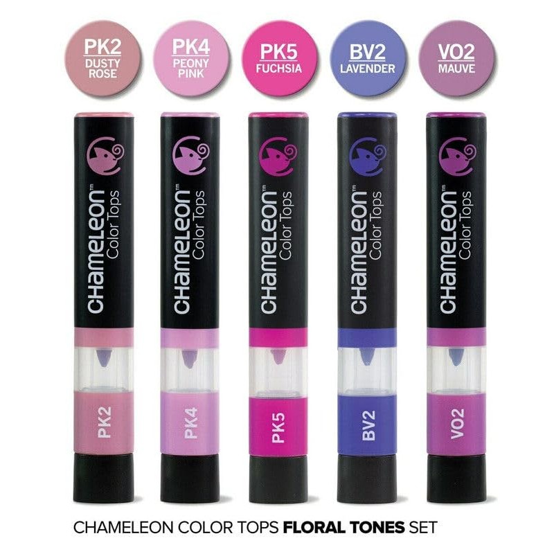 Chameleon Set of 5 What Colour Tops – Permanently Alcohol