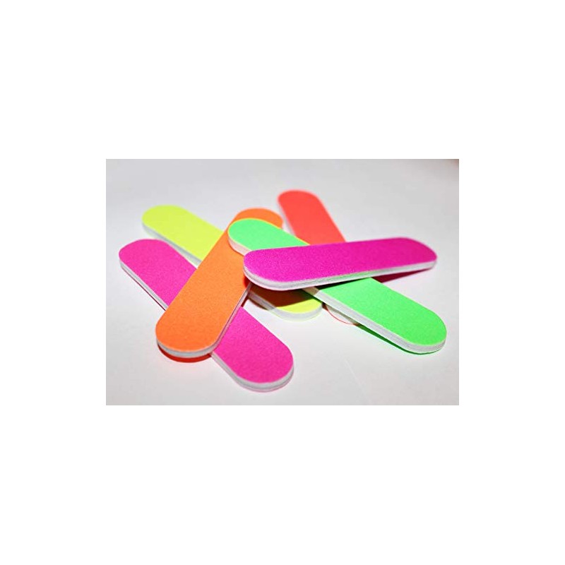 Colorido Neon Girly Mini Limas de uas (1 docena) ZMOI