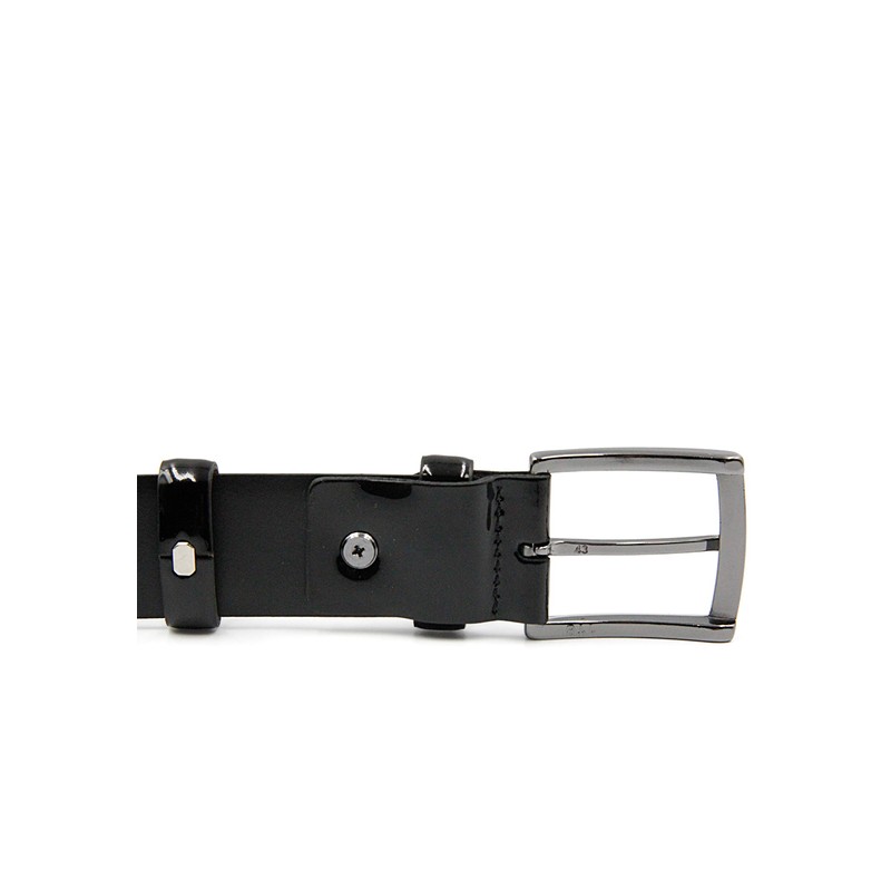 Redbridge Men's Leather Belt Patent Belt RBC Premium Black 90