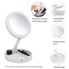 Foldable Makeup Mirror Round Vanity Mirror With LED Light 10X