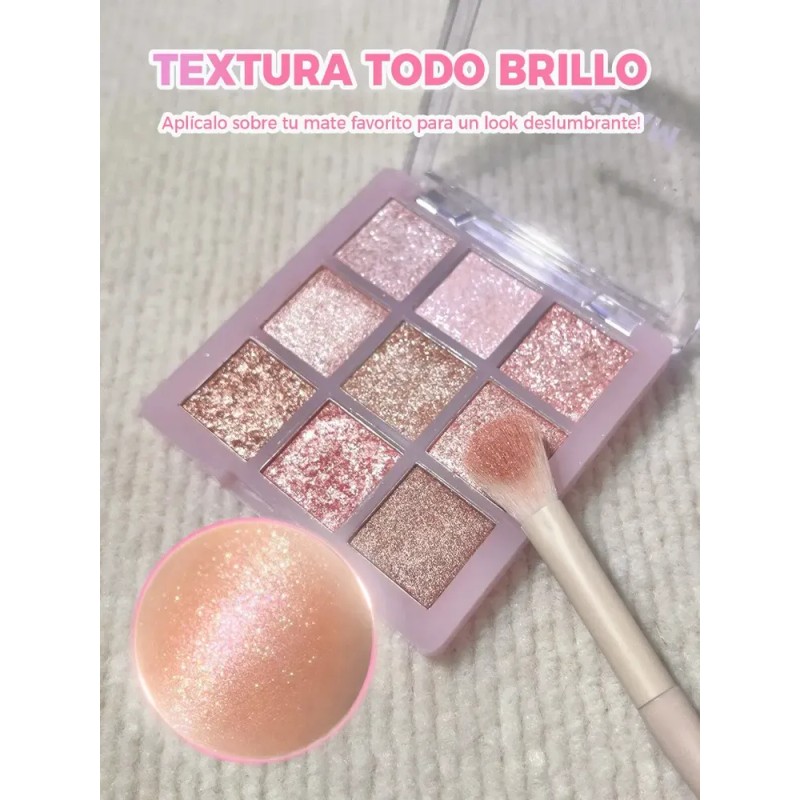 Paleta De Sombras Sheglam 9 Tonos Glimmergleams
