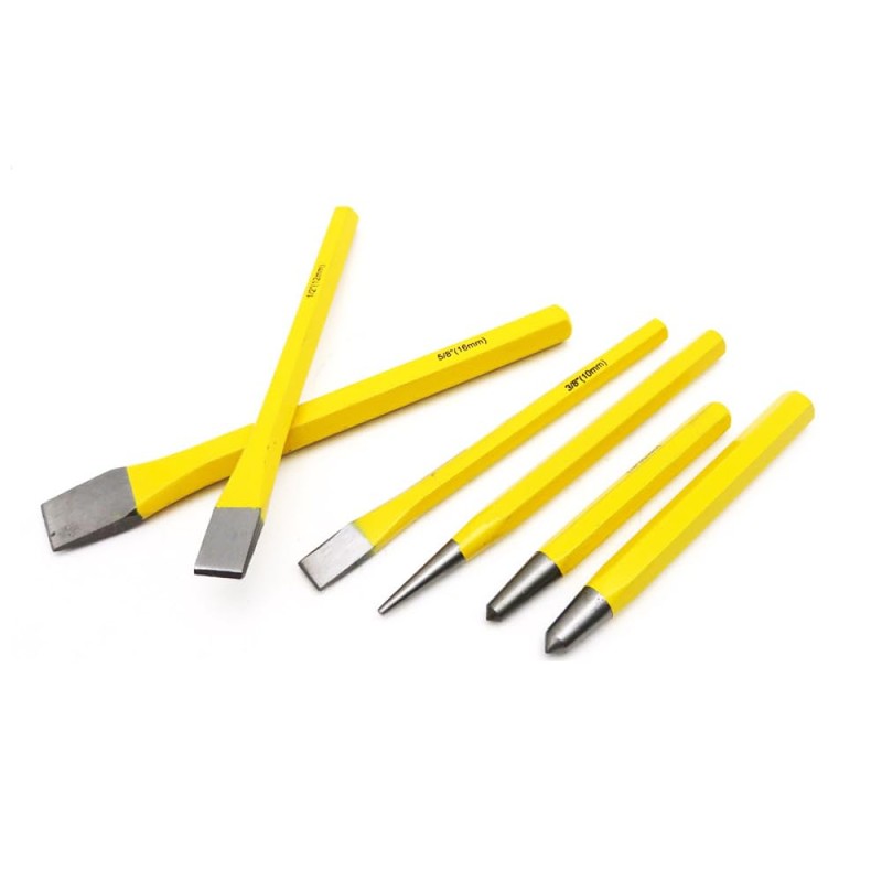 5Pcs Punch and Chisel Set with Taper Pin Cold Chisels