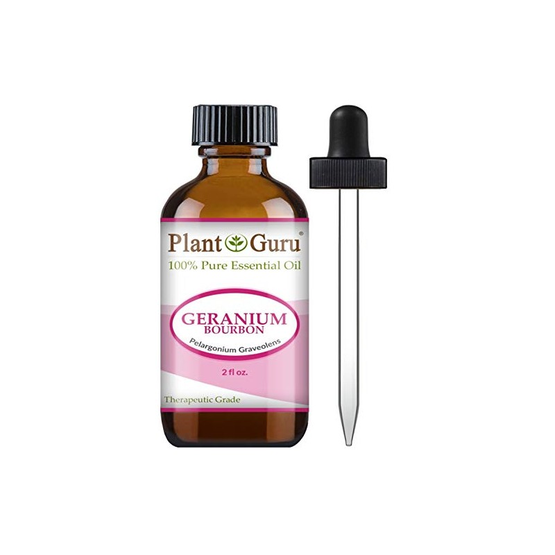 Geranium Bourbon Essential Oil 2 oz 100% Pure Undiluted Therapeutic