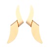 Chunky Geometric Twisted Statement Earrings for Women, Exaggerated 14K Gold