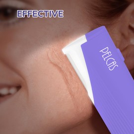 PELCAS Electric Dermaplaning Tool with LED Light, Mini Face Dermaplaning Razor, Painless 3 Speeds Facial Peach Fuzz, Exfoliation & Hair Removal System for Women At Home with 6 Blades BV18-712 Purple