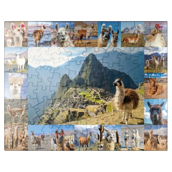 MyPuzzle Llamas and Alpacas - Collage - Premium 100 Piece