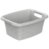 Rotho Flowers Housekeeping Tub 12 Litre, One Size, Grey