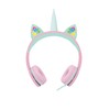 Gabba Goods Pastel Unicorn LED Light Up Headphones for Kids