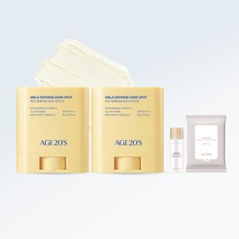 AGE2WENNESS Age to Wenness Mela Defense Spot No-Sebum Sun Stick 20g (2 packs) (SPF50+, PA++++) / 에이지투웨니스 멜라 디펜스 기미 노세범 선스틱 20g 2개 (SPF50+, PA++++)