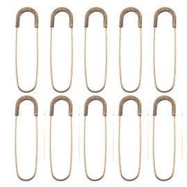 Large Safety Pins Rainbow Rose Gold Color Washing Pins for Jewelry Sewing Brooch Blanket Clothing Technology Supply 6pcs Quilt Fasteners (Bronze)