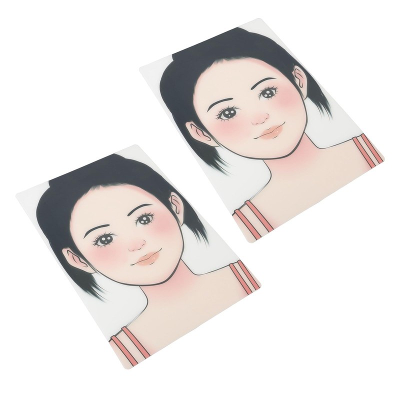 Makeup Practice Face, 2-Piece Washable Reusable Makeup Practice Board for