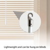 4 Pack Blind Wand with Metal Hook, 12 Inch White