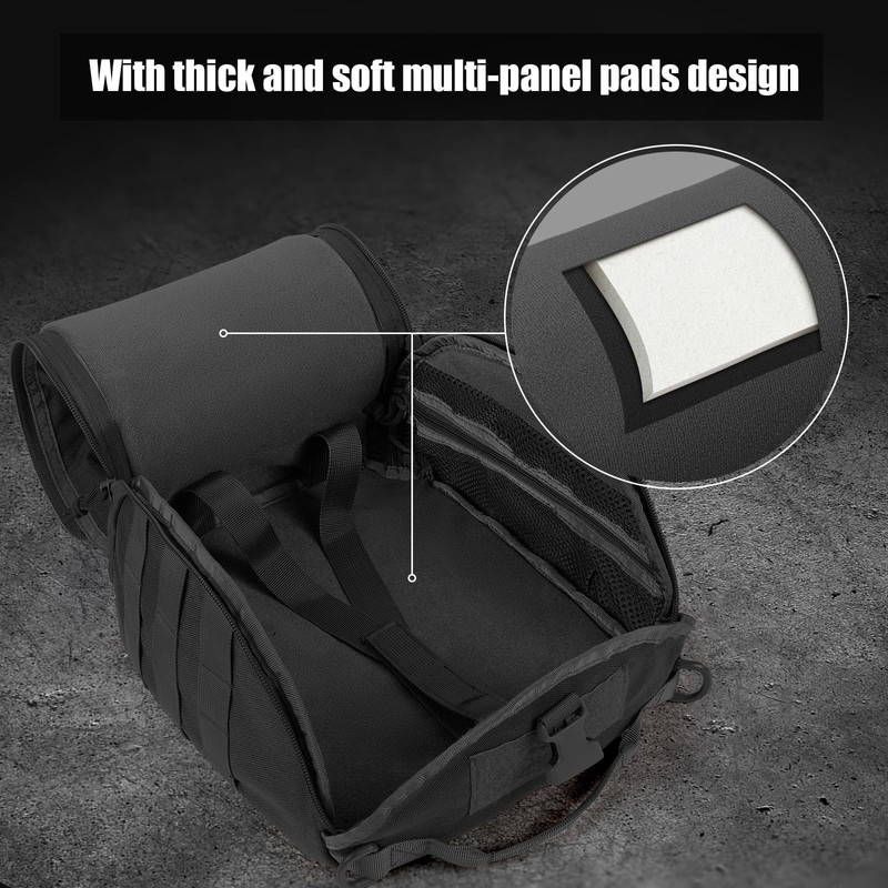 FRTKK Tactical Helmet Bag Pack, Military Molle Pouch Multi-Purpose Carrying